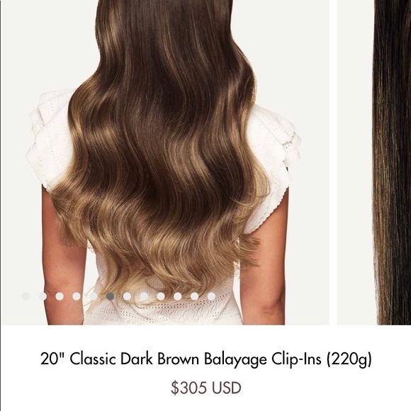 NEW Luxy 20" Hair Extensions Classic Dark Brown Balayage- 220g - Picture 2 of 11